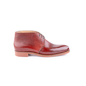 Chukka Boots In Mid Shrunken Calf Leather