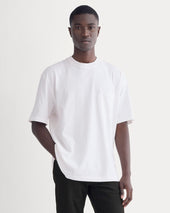 Oversized Midweight Tee | White