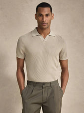 Beige Polo Shirt Regular Fit