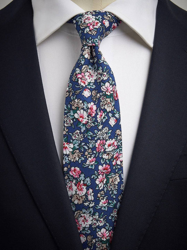 Light Blue Tie Floral