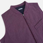 Pin Check Padded Gilet