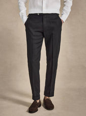 Black Linen Trousers