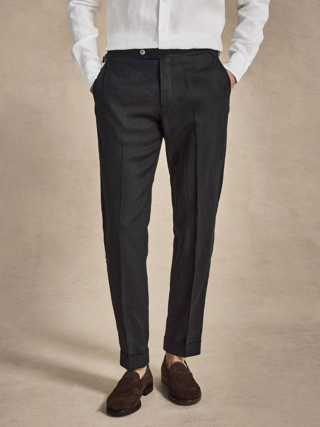 Black Linen Trousers