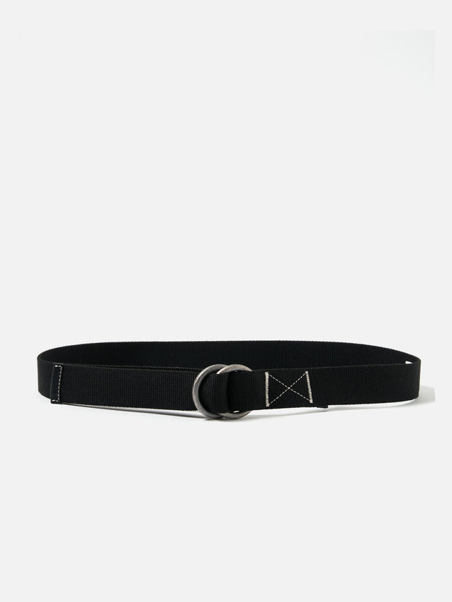 Black Canvas O Ring Belt