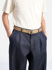 Dark Canvas O Ring Belt
