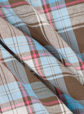 Brown Check 3 Long Pyjama Set