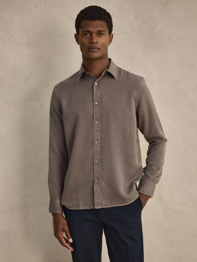 Taupe Lyocell Shirt