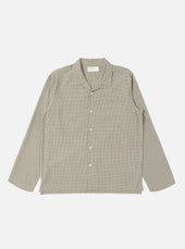 Green Tiny Check Long Pyjama Set