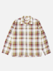 Red Brown Kip Check Long Pyjama Set