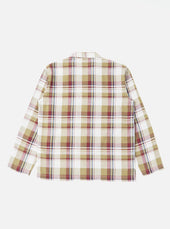 Red Brown Kip Check Long Pyjama Set