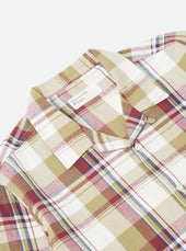 Red Brown Kip Check Long Pyjama Set