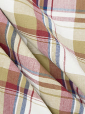 Red Brown Kip Check Long Pyjama Set