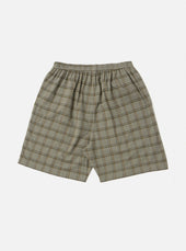 Green Pj Plaid Pyjama Short