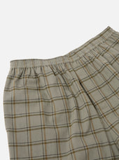 Green Pj Plaid Pyjama Short