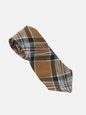 Ikat Twill Check Tie