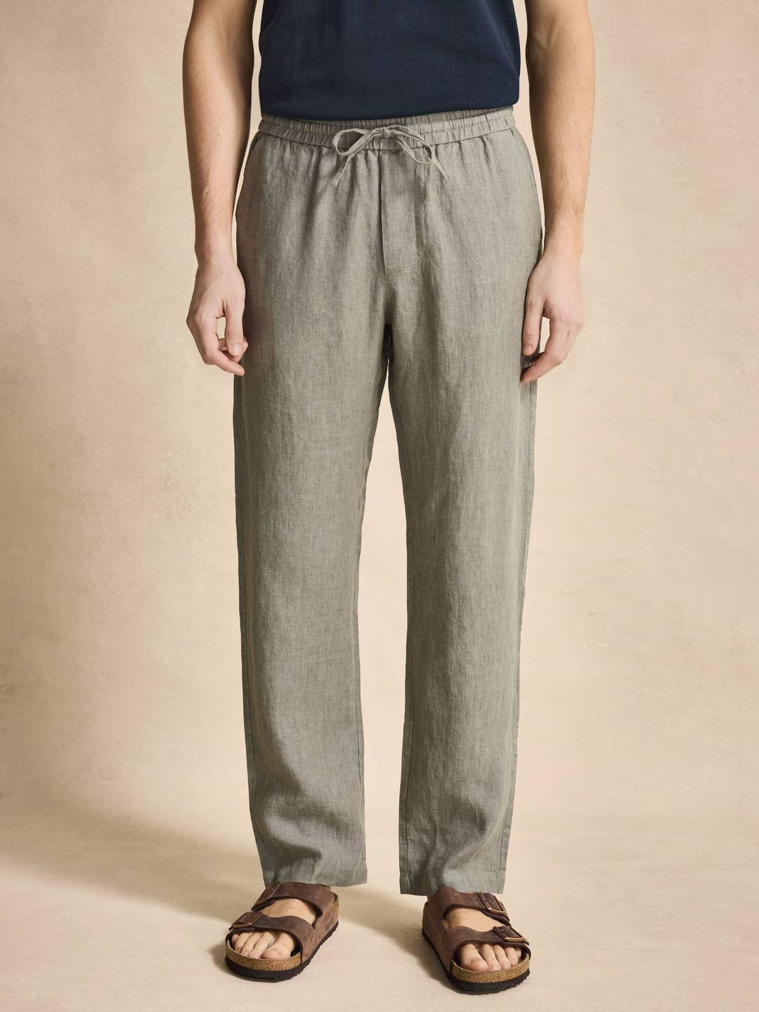 Solid Linen Trousers