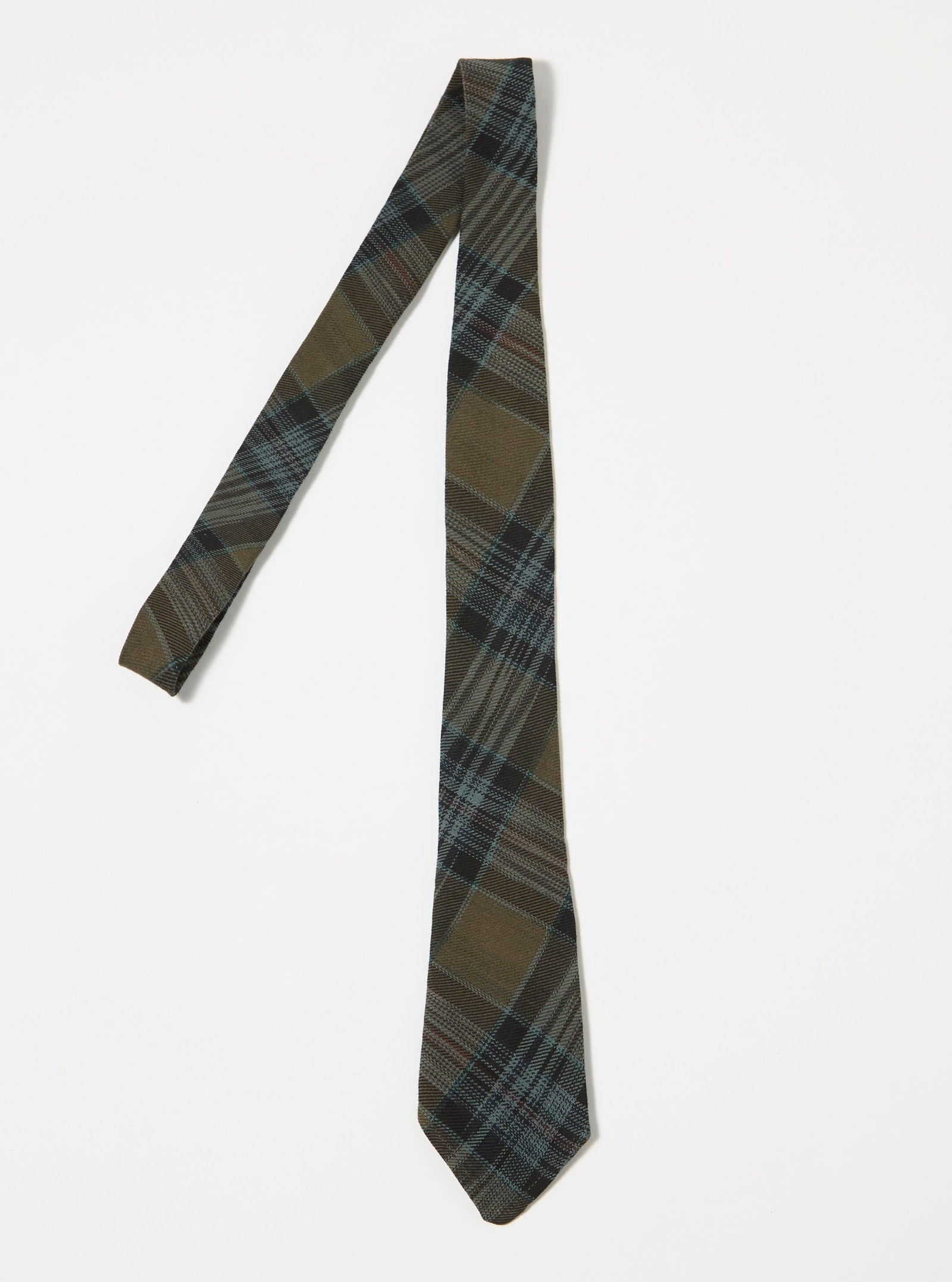 Ikat Twill Check Tie