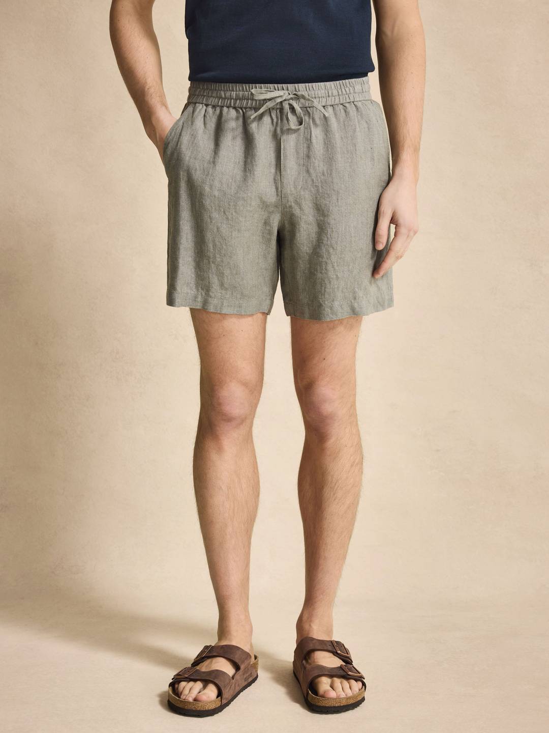 Navy Blue Shorts Relaxed Fit