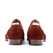 Full Brogue Derby In Tabaccho Hunting Suede