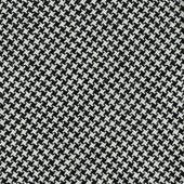 Dugdale Houndstooth Bespoke Wool Tie - Black / White
