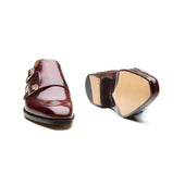 Velar X Double Monk Strap Chestnut Museum Calf New Age