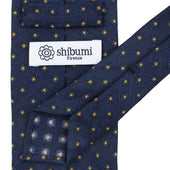 Shibumi Flower Printed Linen Tie Hand Rolled