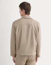 Tailored Zip Jacket | Light Taupe