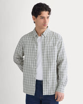 Washed Poplin Shirt | Skywriting/Multi