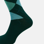 Check Mid Length Socks