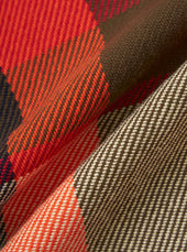 Red Earth Check Long Pyjama Set