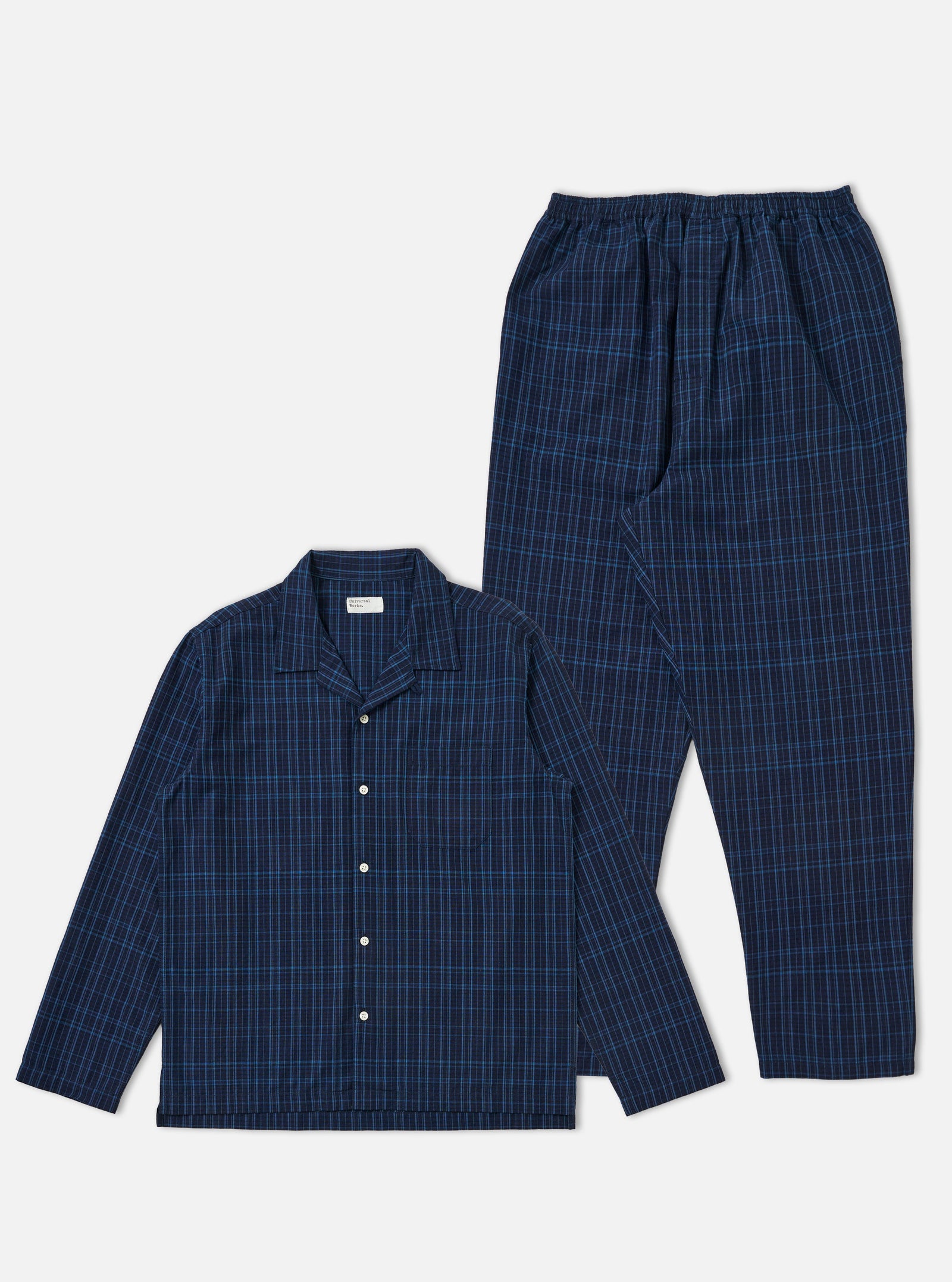 Plaid Long Pyjama Set