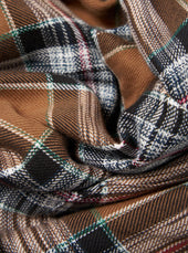 Ikat Twill Check Long Pyjama Set