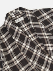 Twill Check Long Dressing Gown