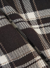 Twill Check Long Dressing Gown