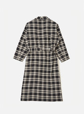 Twill Check Long Dressing Gown