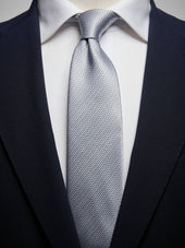 Light Blue Structure Tie Silk