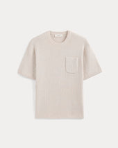 Textured Knit Tee | Heathered Oat