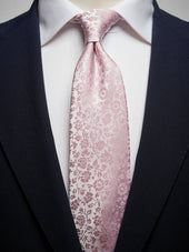 Pink Floral Tie