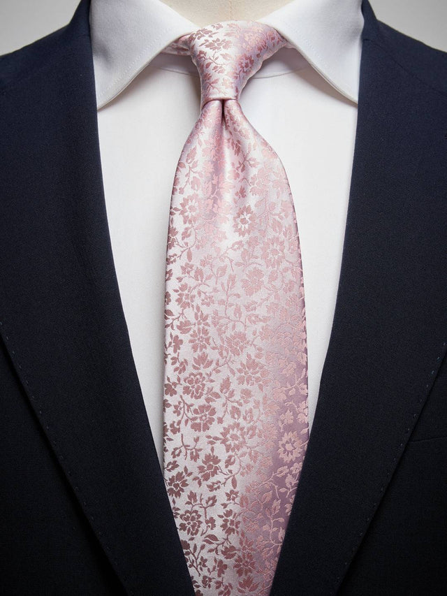 Pink Floral Tie