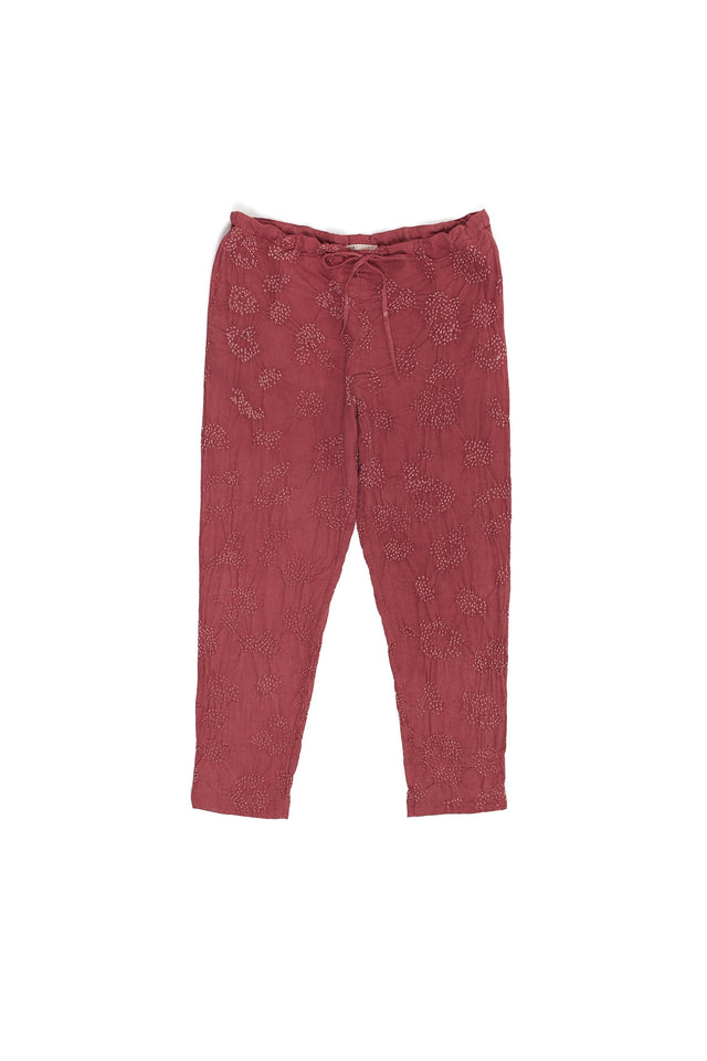 PINK WOOD BANDHANI PANT