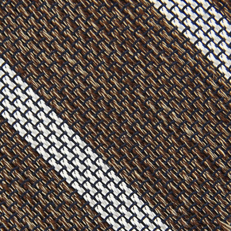 Striped Grenadine Garza Fina Bespoke Tie Mottled