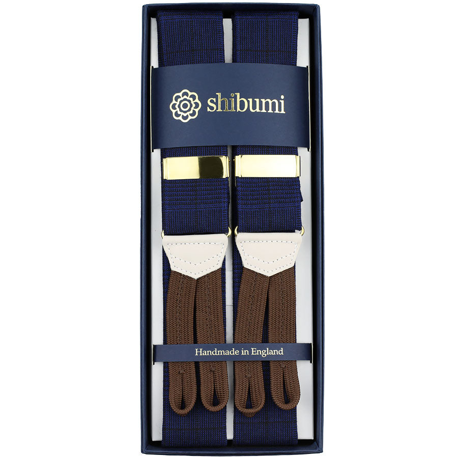 Hardy Minnis Glencheck Wool Braces