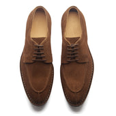 Aurora Split Toe Derby Snuff Repello Suede Norwegian Construction Hand Welted New Age
