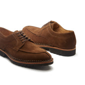 Aurora Split Toe Derby Snuff Repello Suede Norwegian Construction Hand Welted New Age