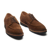 Aurora Split Toe Derby Snuff Repello Suede Norwegian Construction Hand Welted New Age