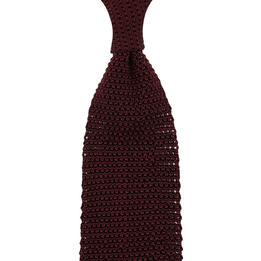 V Point Knit Tie Silk