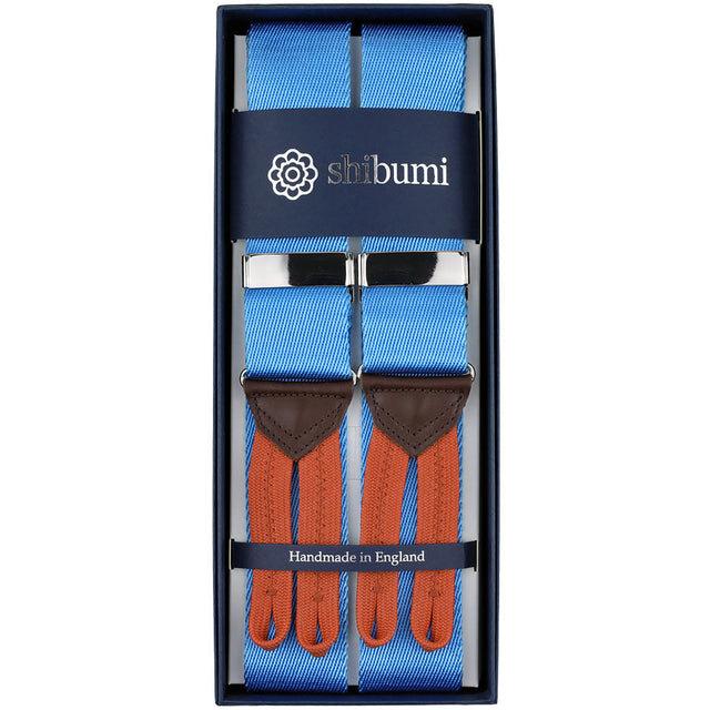 Heavy Rayon Twill Braces - Powder Blue