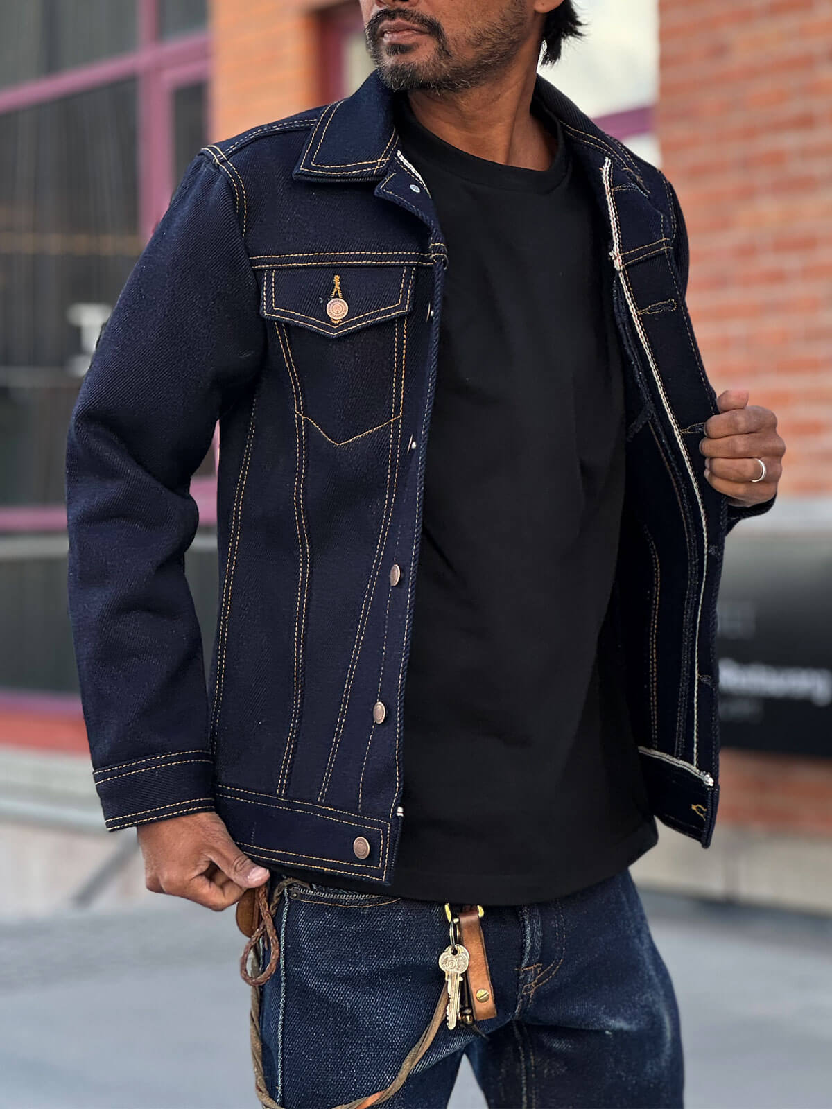 33oz Double Indigo Selvedge “TBOA” Jacket
