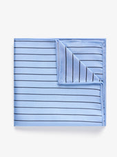 Pinstriped Pocket Square Silk