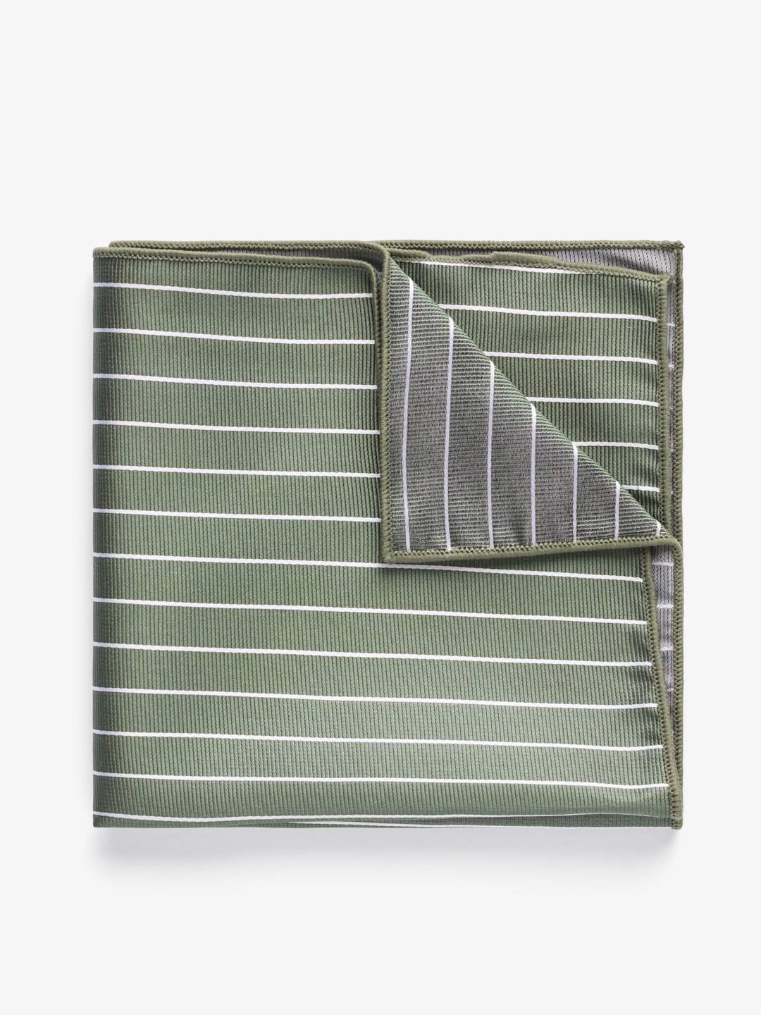 Pinstriped Pocket Square Silk
